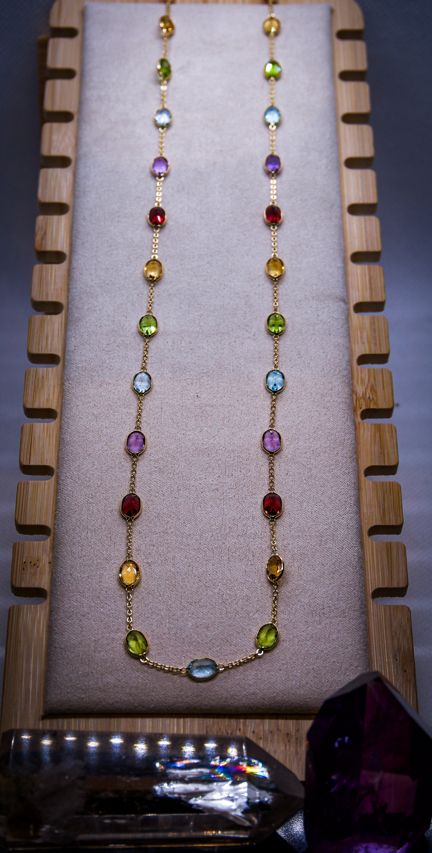 Stunning 18ct Gold Mix Gem Necklace | Stone & Spirit