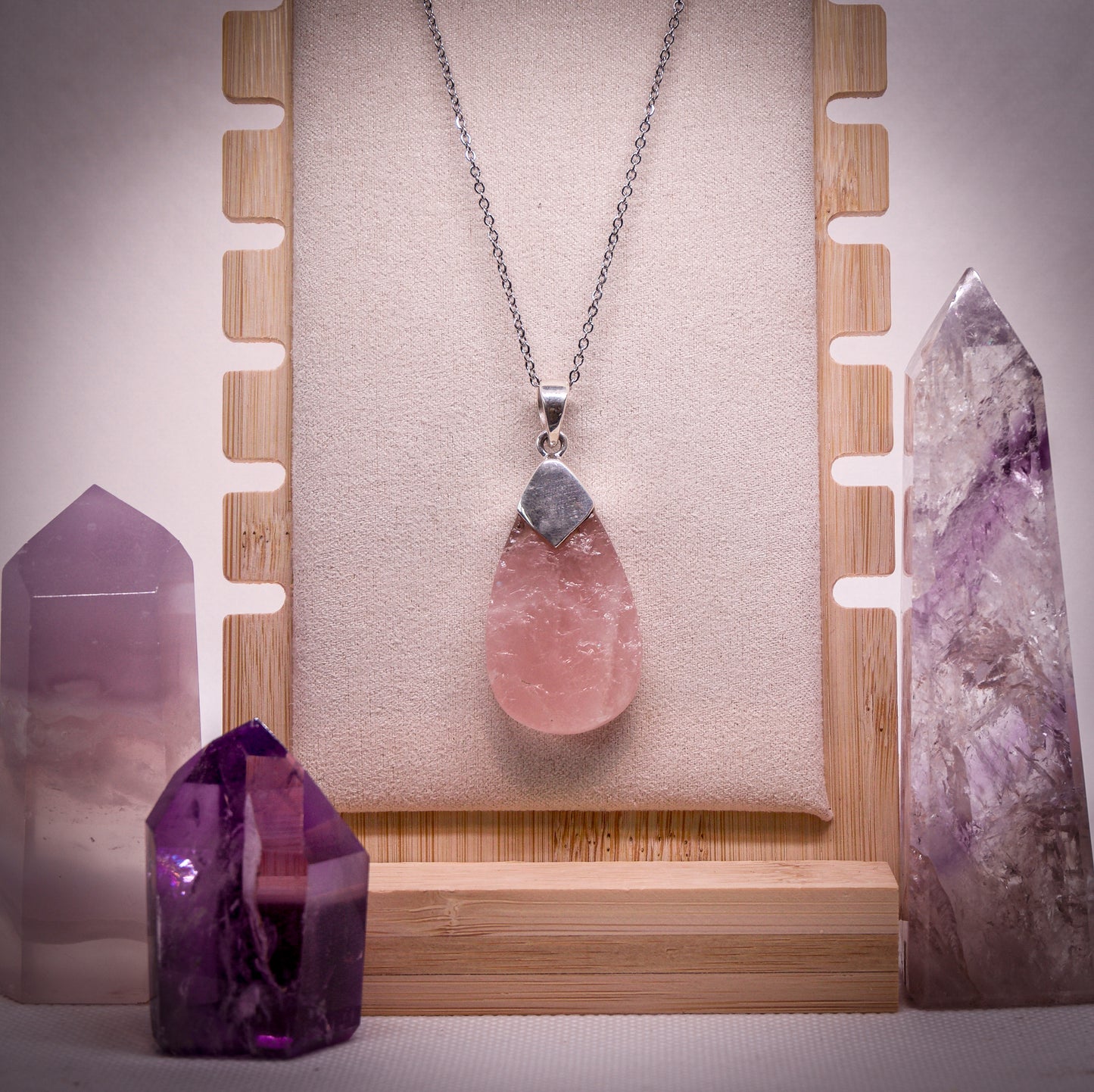 Rose Quartz Pendant For Women | Stone & Spirit