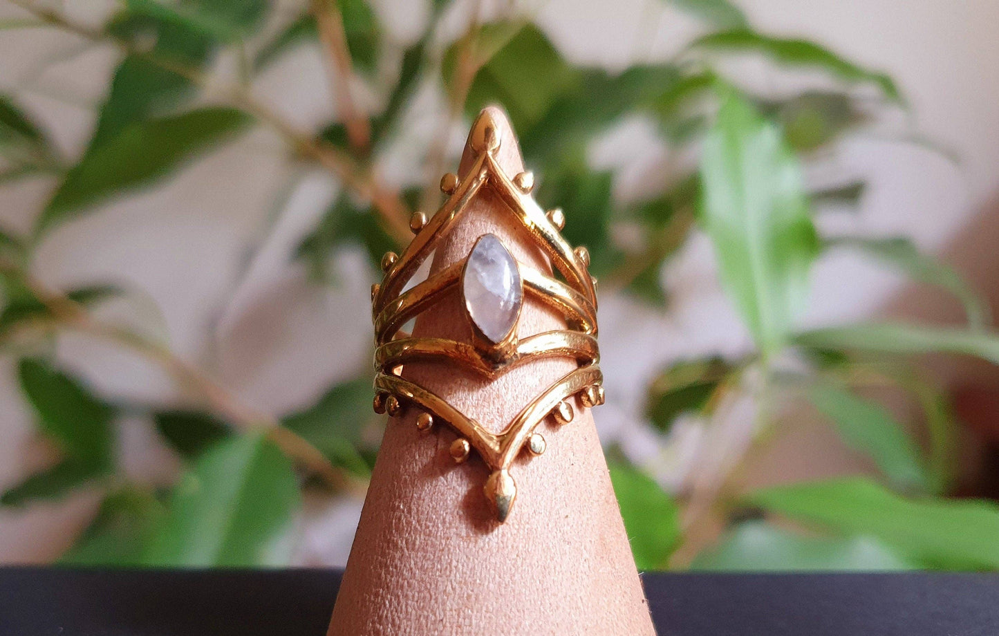 Ethnic Moonstone Ring