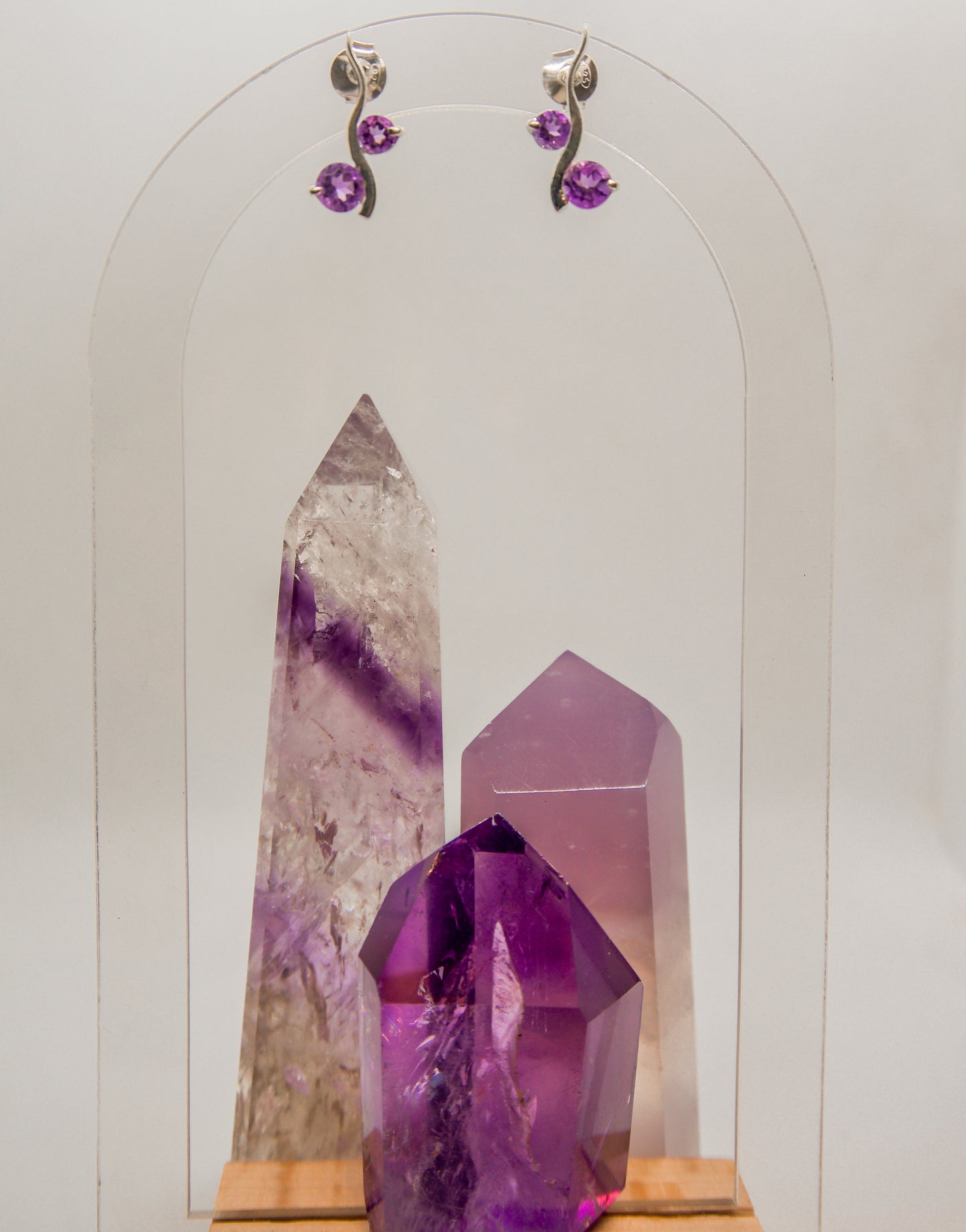 Affordable Silver Amethyst Earrings Online | Stone & Spirit