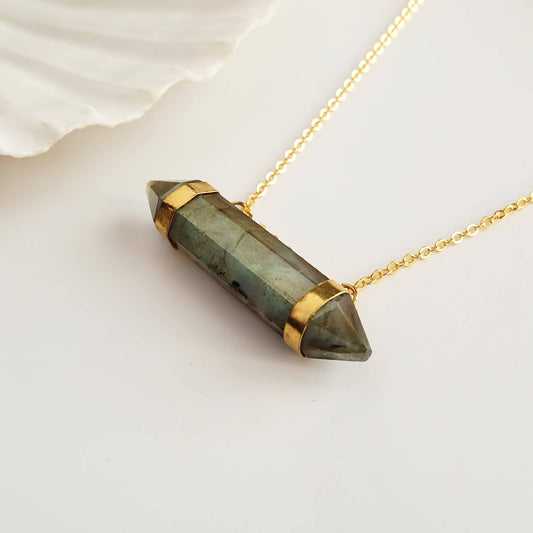 Labradorite T-Bar Gemstone Necklace