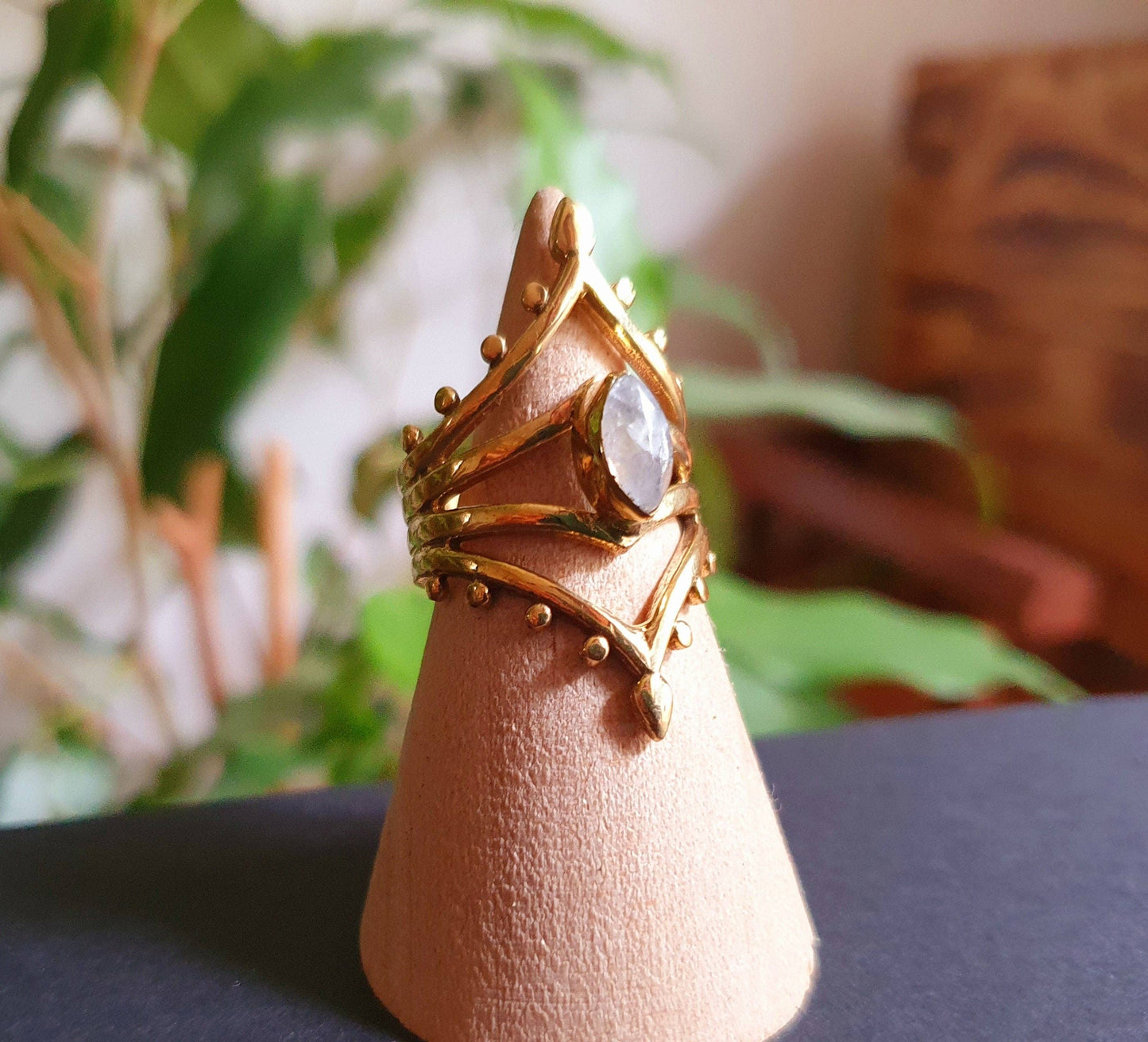 Ethnic Moonstone Ring