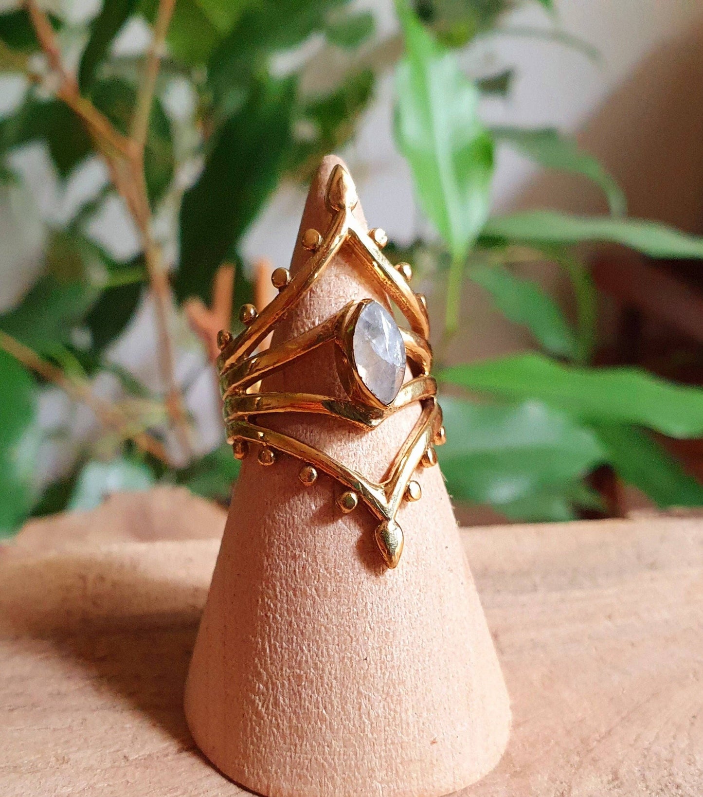 Ethnic Moonstone Ring