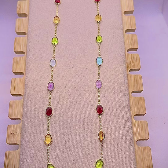 Stunning 18ct Gold Mix Gem Necklace | Stone & Spirit