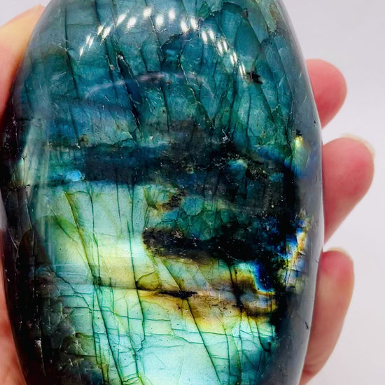 Handcrafted Labradorite Free Standing Stone